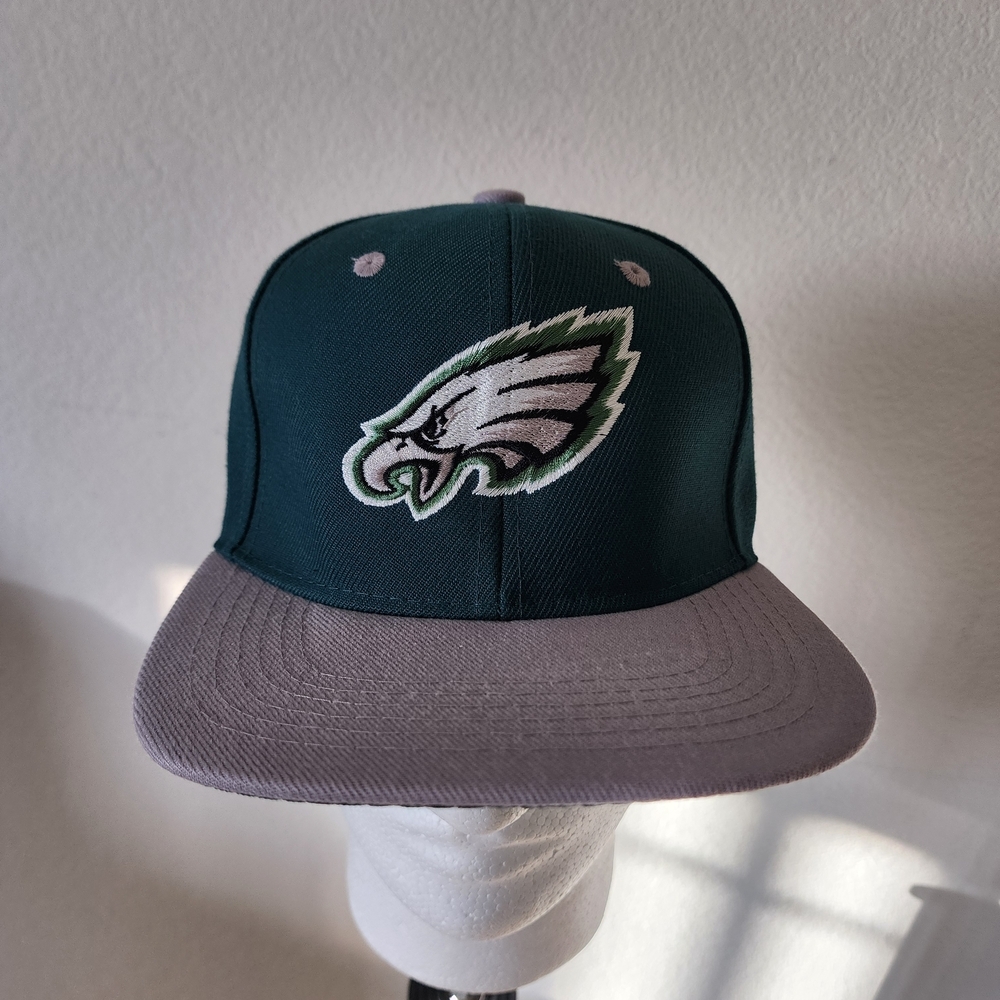 Y2K Leader Of Generation Apparel Philadelphia Eagles Green and Gray Snapback Cap